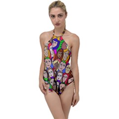 432sisters Go With The Flow One Piece Swimsuit by Kritter