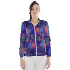 Abstract Floral Art Print Women s Windbreaker by SpinnyChairDesigns