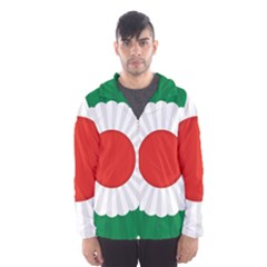 National Cockade Of Iran Men s Hooded Windbreaker by abbeyz71