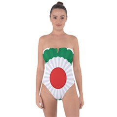 National Cockade Of Iran  Tie Back One Piece Swimsuit by abbeyz71