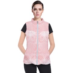 Pretty Pink Spirals Women s Puffer Vest by SpinnyChairDesigns