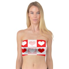 Hearts  Bandeau Top by Sobalvarro