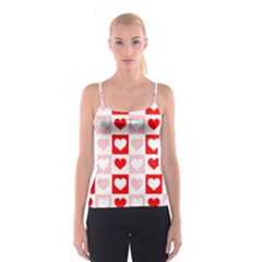 Hearts  Spaghetti Strap Top by Sobalvarro