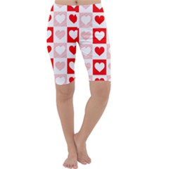 Hearts  Cropped Leggings  by Sobalvarro