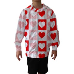 Hearts  Kids  Hooded Windbreaker by Sobalvarro