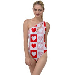 Hearts  To One Side Swimsuit by Sobalvarro