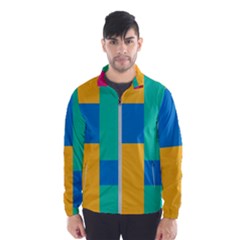 Squares  Men s Windbreaker by Sobalvarro