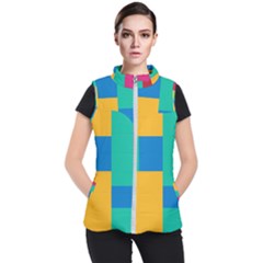 Squares  Women s Puffer Vest by Sobalvarro