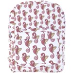 Red Seahorse Pattern Full Print Backpack