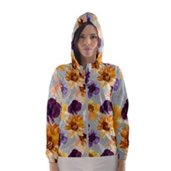 Floral Beauty Women s Hooded Windbreaker by Angelandspot