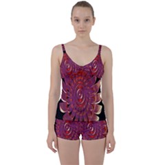 Chakra Flower Tie Front Two Piece Tankini by Sparkle