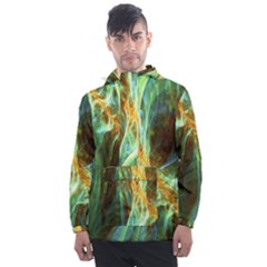 Abstract Illusion Men s Front Pocket Pullover Windbreaker by Sparkle