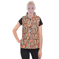 Psychedelic Swirls Women s Button Up Vest by Filthyphil