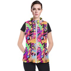 Psychedelic Geometry Women s Puffer Vest by Filthyphil
