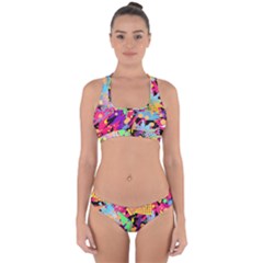 Psychedelic Geometry Cross Back Hipster Bikini Set by Filthyphil