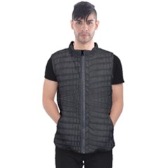 Black Crocodile Skin Men s Puffer Vest by LoolyElzayat