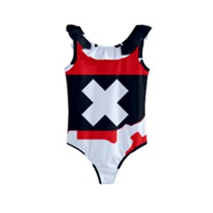 Flag Map Of Amsterdam Kids  Frill Swimsuit by abbeyz71