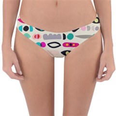 Scandinavian Folk Art Eye Spy Reversible Hipster Bikini Bottoms by andStretch