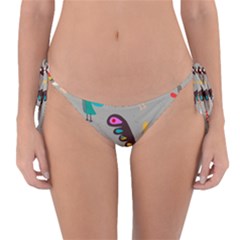 Scandinavian Birds Feather Weather Reversible Bikini Bottom by andStretch