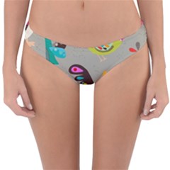Scandinavian Birds Feather Weather Reversible Hipster Bikini Bottoms by andStretch