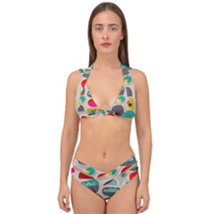 Scandinavian Balancing Act Double Strap Halter Bikini Set by andStretch