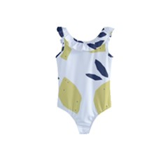 Laser Lemons Kids  Frill Swimsuit by andStretch