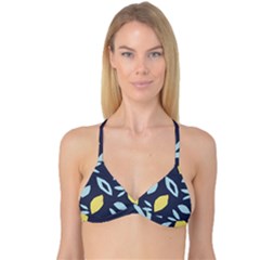 Laser Lemon Navy Reversible Tri Bikini Top by andStretch