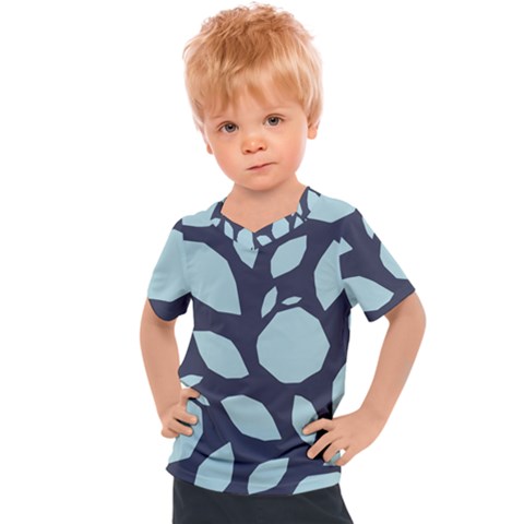 Orchard Fruits In Blue Kids  Sports Tee by andStretch