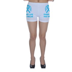 Child Abuse Prevention Support  Skinny Shorts by artjunkie