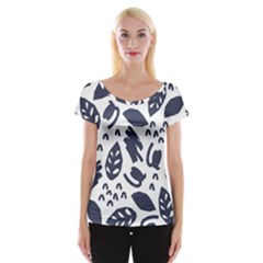 Orchard Leaves Cap Sleeve Top by andStretch