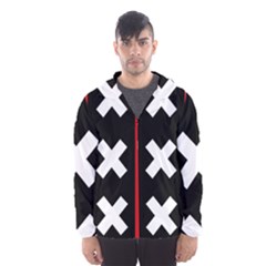 Vertical Amsterdam Flag Men s Hooded Windbreaker by abbeyz71