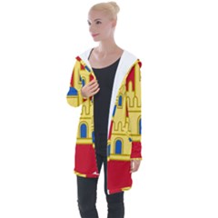 Royal Arms Of Castile  Longline Hooded Cardigan by abbeyz71