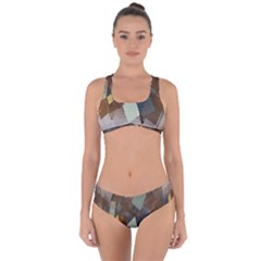 Digital Geometry Criss Cross Bikini Set by Sparkle