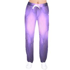 Violet Spark Women Velvet Drawstring Pants by Sparkle