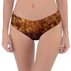 Glitter Gold Reversible Classic Bikini Bottoms by Sparkle