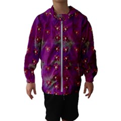 Beautiul Flowers On Wonderful Flowers Kids  Hooded Windbreaker by pepitasart