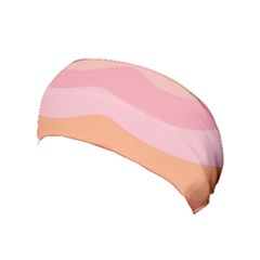 Pink Color Tints Pattern Yoga Headband by brightlightarts