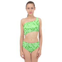 Electric Lime Spliced Up Two Piece Swimsuit by Janetaudreywilson