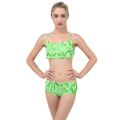 Electric Lime Layered Top Bikini Set by Janetaudreywilson