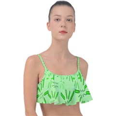Electric Lime Frill Bikini Top by Janetaudreywilson