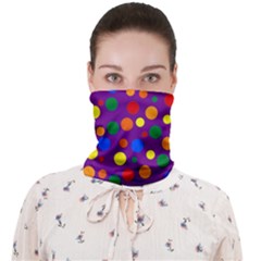 Gay Pride Scattered Polka Dots Face Covering Bandana (adult) by VernenInk