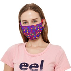 Gay Pride Scattered Polka Dots Crease Cloth Face Mask (adult) by VernenInk