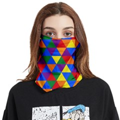 Gay Pride Rainbow Alternating Triangles Face Covering Bandana (two Sides) by VernenInk