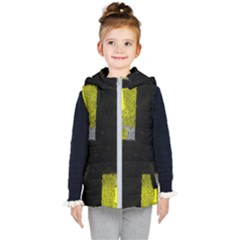 Abstract Tiles Kids  Hooded Puffer Vest by essentialimage