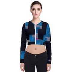 Abstract Tiles Long Sleeve Zip Up Bomber Jacket by essentialimage