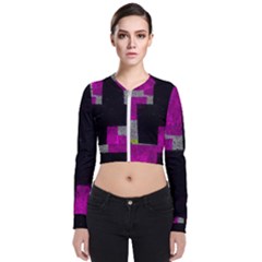 Abstract Tiles Long Sleeve Zip Up Bomber Jacket by essentialimage