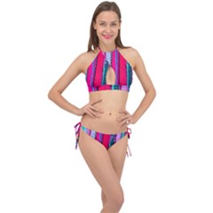 Fashion Belts Cross Front Halter Bikini Set by essentialimage