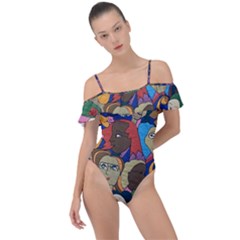 Wowriveter2020 Frill Detail One Piece Swimsuit by Kritter