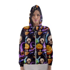 Halloween Women s Hooded Windbreaker by Angelandspot