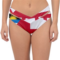 Naval Ensign Of Antigua & Barbuda Double Strap Halter Bikini Bottom by abbeyz71